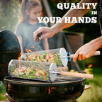 ivtivfu Rolling Grill Baskets (2-Pack)