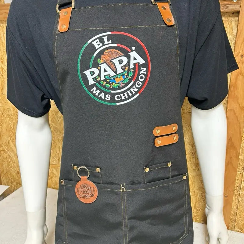 El Papa Más Chingón BBQ Apron