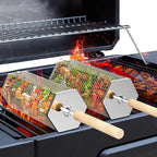 ivtivfu Rolling Grill Baskets (2-Pack)