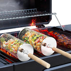 ivtivfu Rolling Grill Baskets (2-Pack)